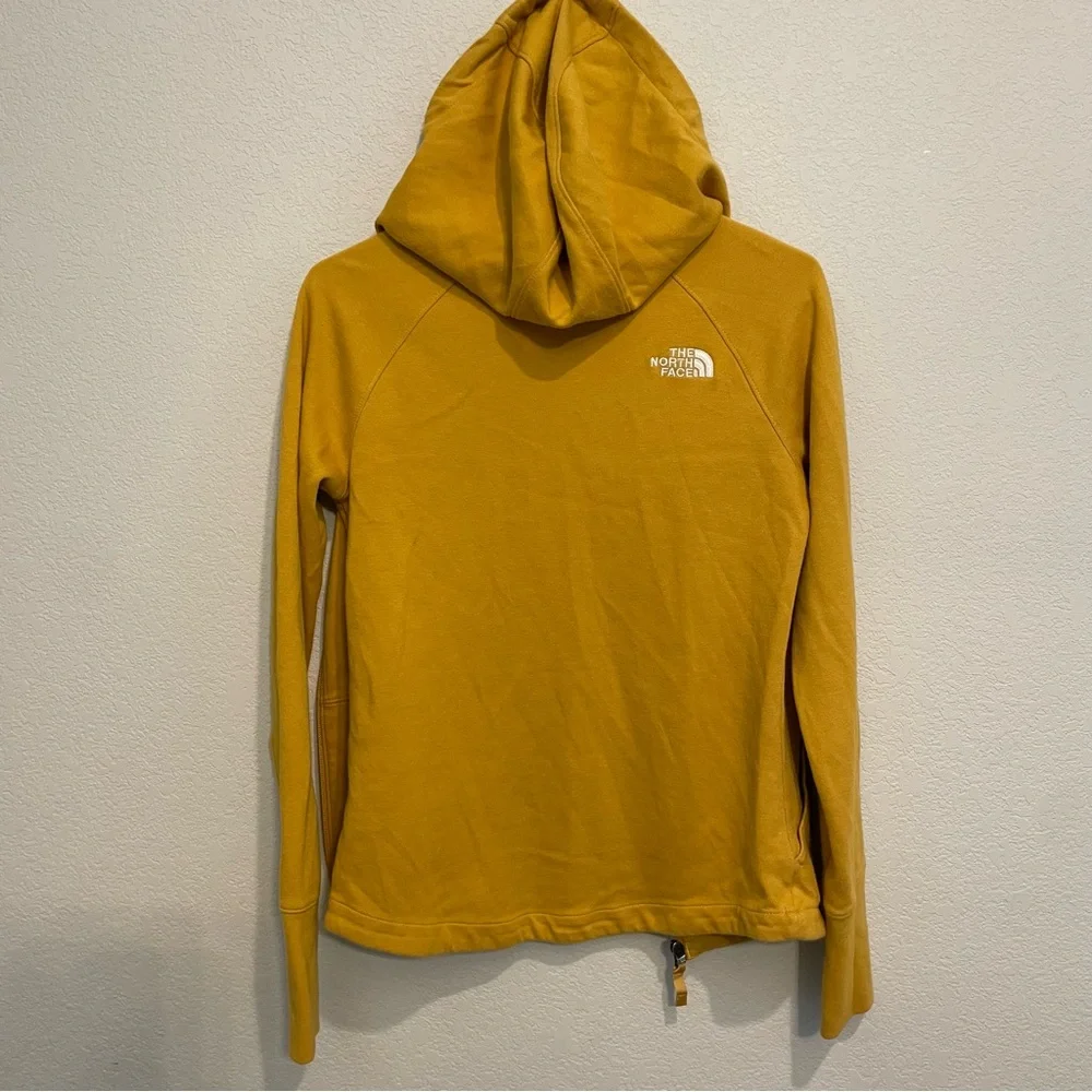 The North Face Mustard Yellow Zip Hoodie Jacket Women Small Outdoor - Picture 11 of 14